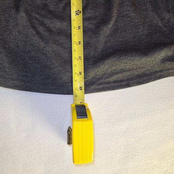 CharcoalGray Grey Saloogoe Loose Fit Pleated Square Neck Sleeveless Tank Top 3XL - Picture 4 of 4